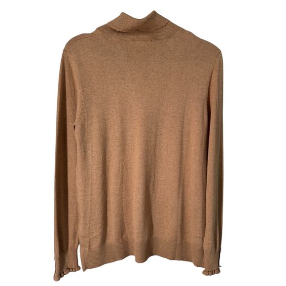 Joules Orianna Tan Roll Neck Jumper Turtleneck Sweater 6 Cotton Neutral Basic - Picture 6 of 12